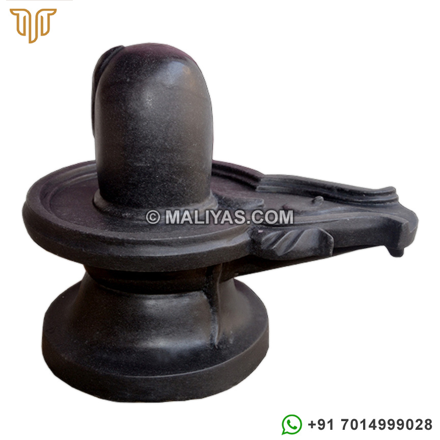 Black Marble shivling statue