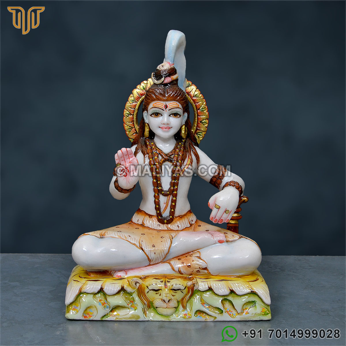 Marble Shiva Murti -12 Inch