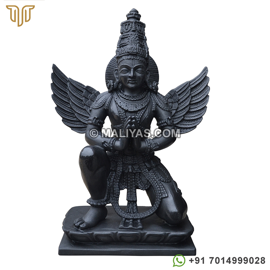 Black Marble Garuda Statue