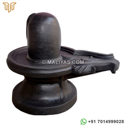 Black Marble shivling statue