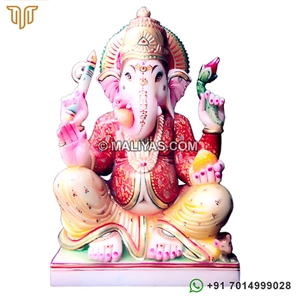 Exquisite Ganesha from White Marble