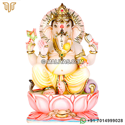 God of Ganesh marble statue