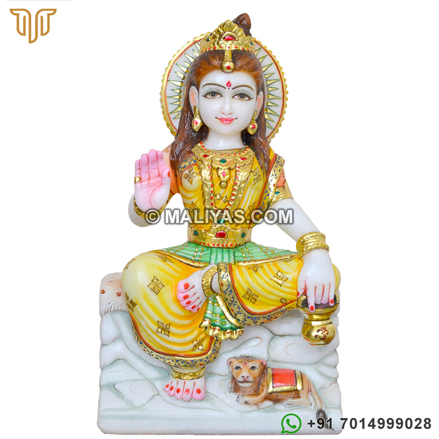 Goddess Parvati Hindu marble Statues