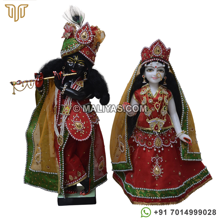 Iskcon Radha Krishna Statue carved out from Marble