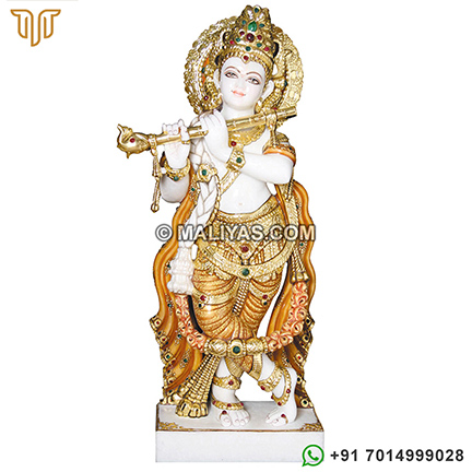 Krishna Statue carved from jaipur