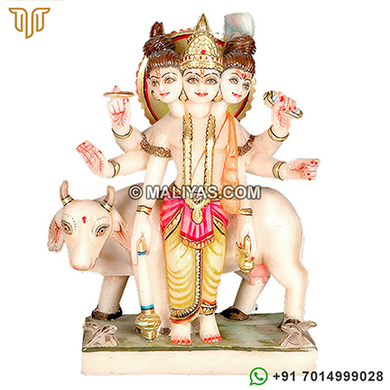 Lord Dattatreya from White Marble