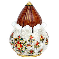 Marble Narial Kalash with painting