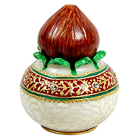Marble pooja Kalash for gifting