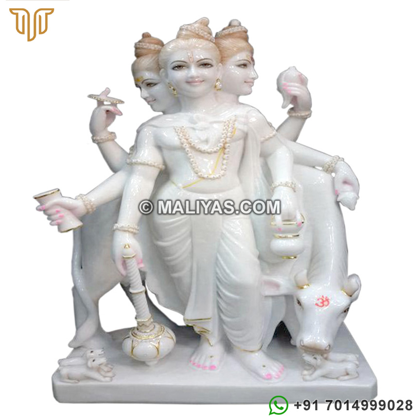 Marble Dattatreya statue supplier