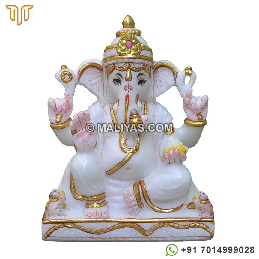 Marble Ganapathi Statue