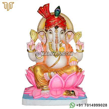 Marble Ganesh Murti from marble stone
