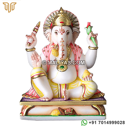 Marble Ganesh Statue for temple and home