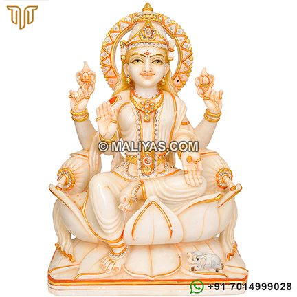 Marble Goddess Laxmi Statue