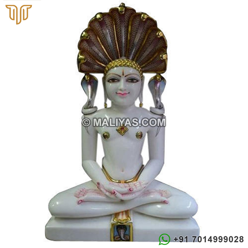 Marble Idol of Lord Jain Parasnath Statue