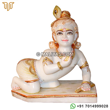 Marble Ladoo gopal Murti from marble Stone
