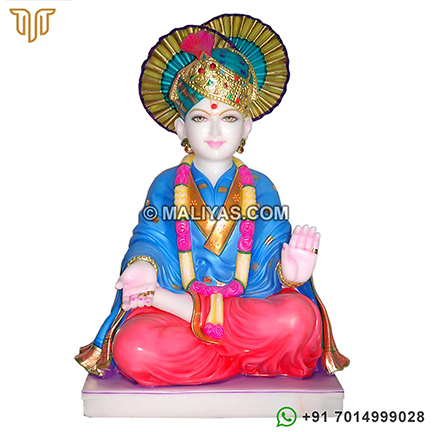 Marble Lord Swami Narayan Statue