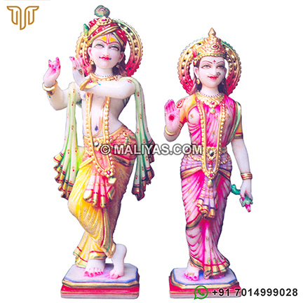 Marble Radha krishna idol for temple