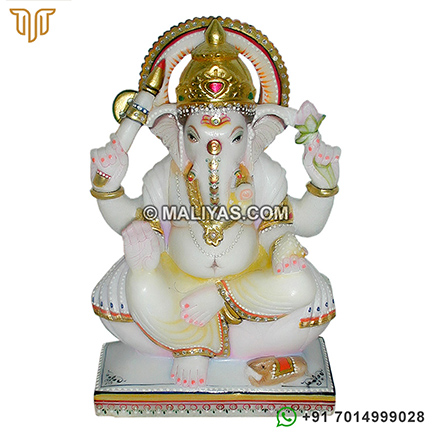 Marble Sculptures of lord Ganesh