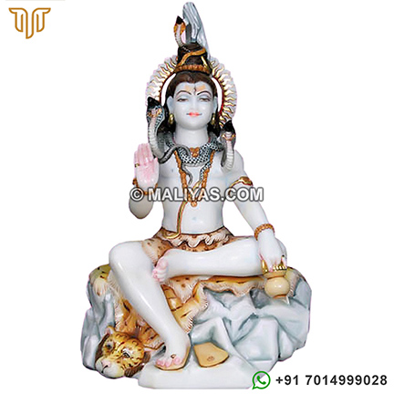 Marble Shankar Statue for temple