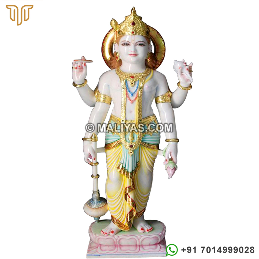 Marble Statues of Lord Narayan