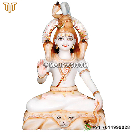 Marble lord shankar Statue from Marble
