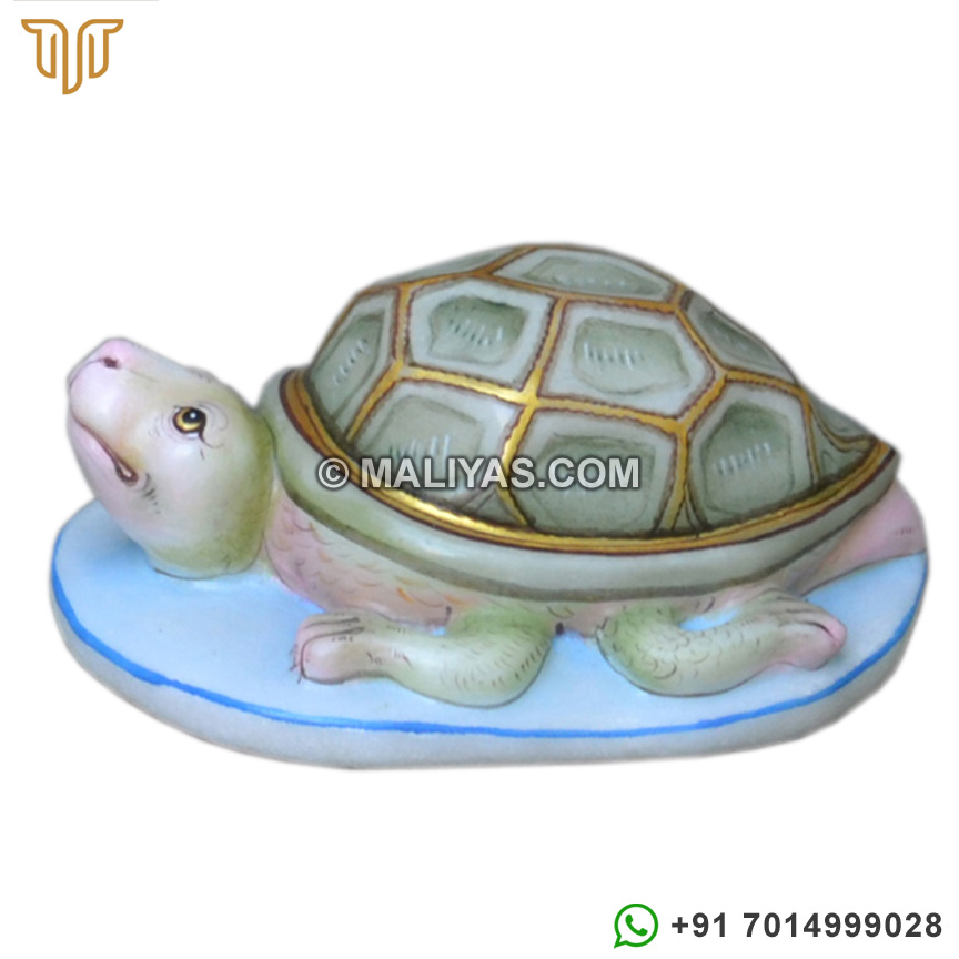 Marble tortoise statue