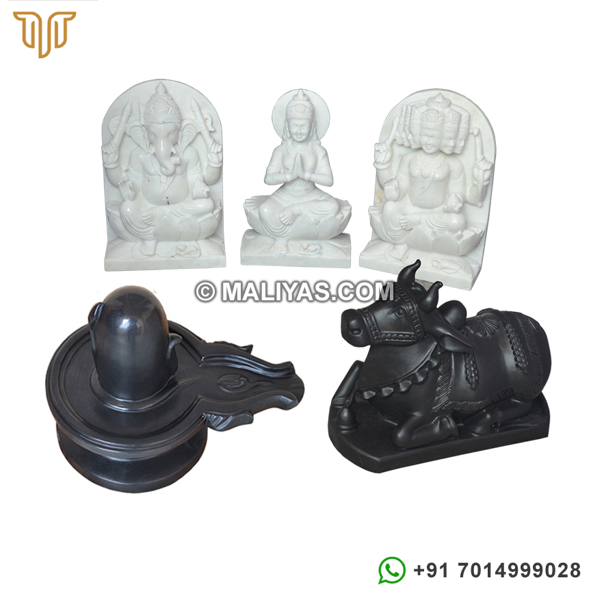 Pure Marble Shiv Parivar Statue for temple