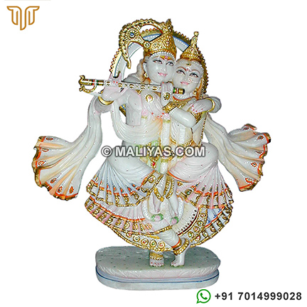 Radha krishna statue in dancing position