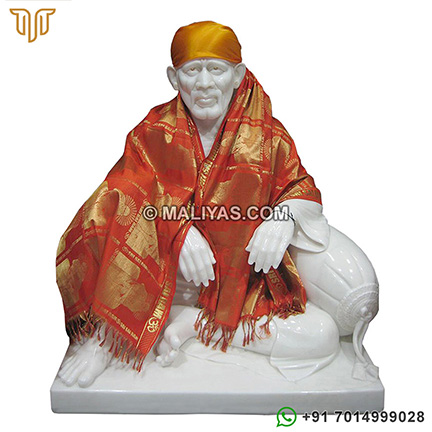 Shri Dwarka Mai Marble Statue