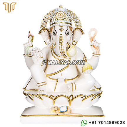 Superior quality Marble Ganesh Statue