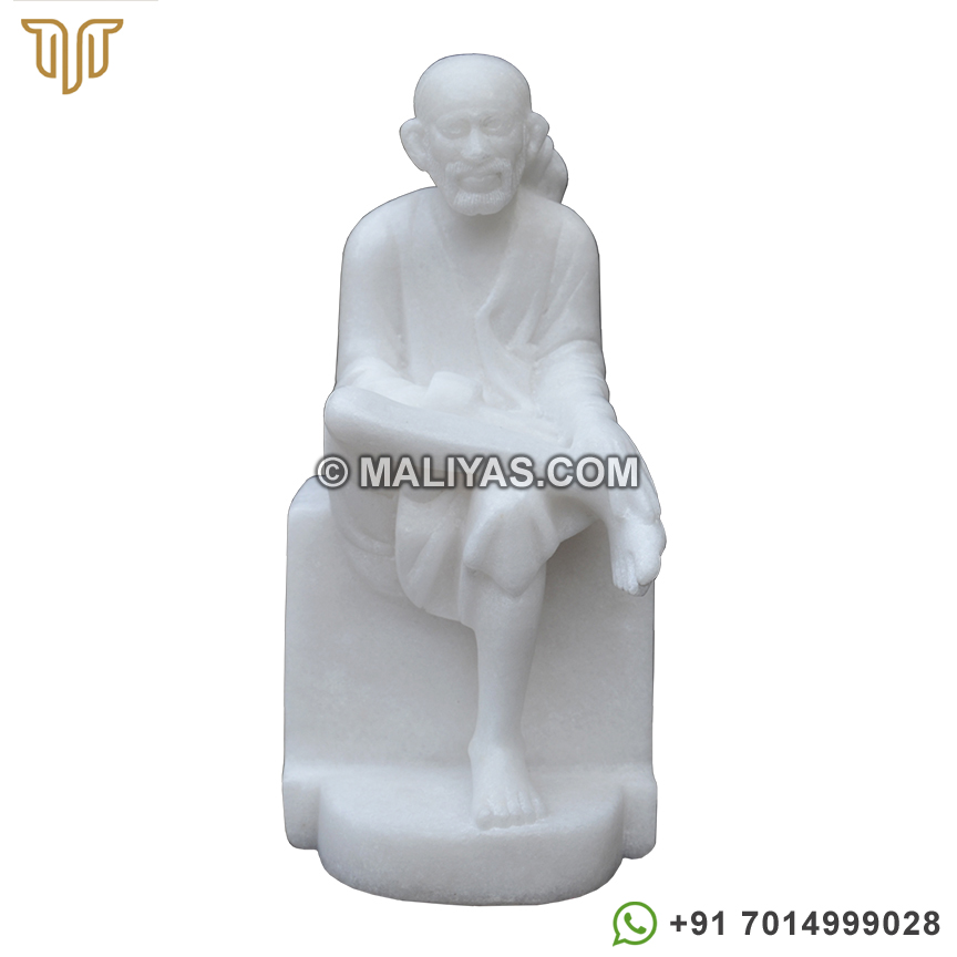 White Marble Lord Sai Baba Statue