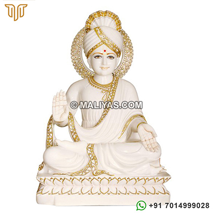 marble swaminarayan idol