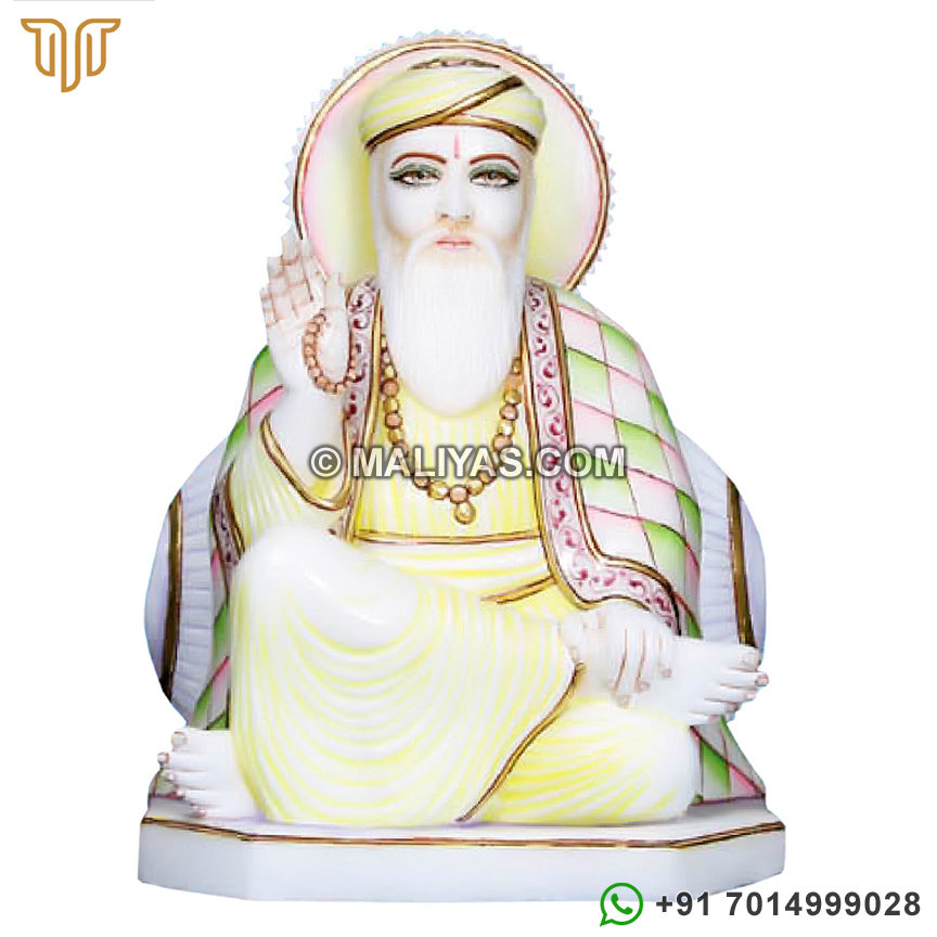 white Marble Guru Nanak Statue