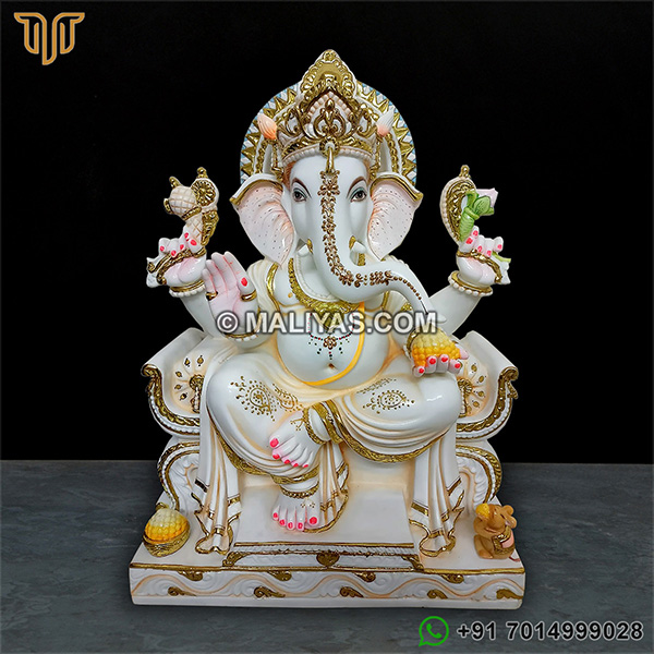 Artificial Marble Ganesha Murti