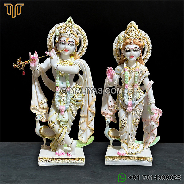 Artificial Marble Radha Krishna Idols