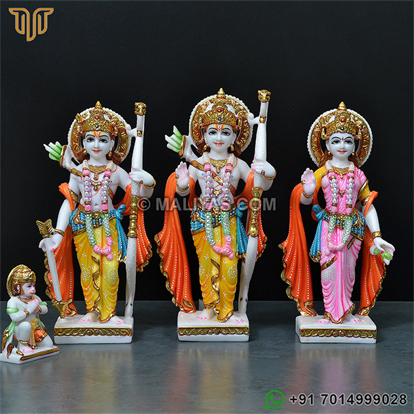 Artificial Marble Ram Darbar Statue