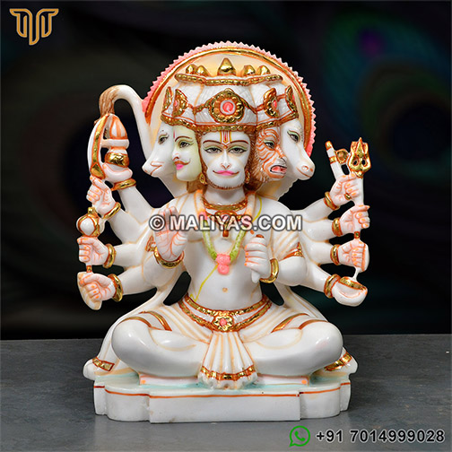 Artificial Panchmukhi Hanuman Statue