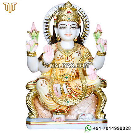 Beautiful Laxmi ji Murthi in Marble