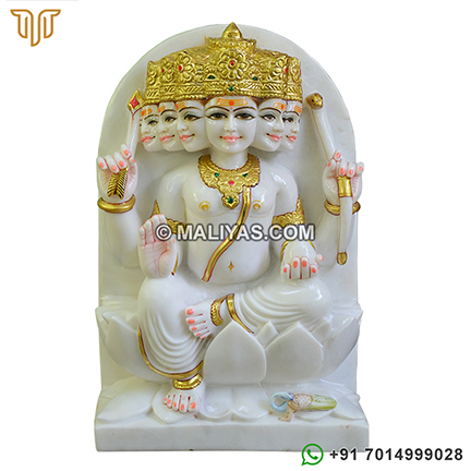 Beautiful Lord Kartikeya Spotless White Marble