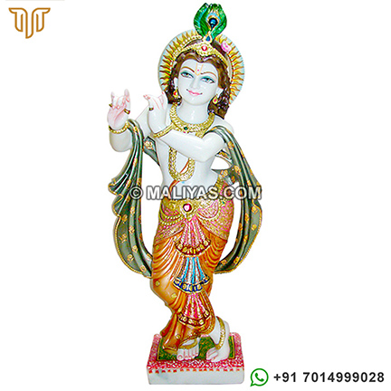 Beautiful Lord Krishna from Marble