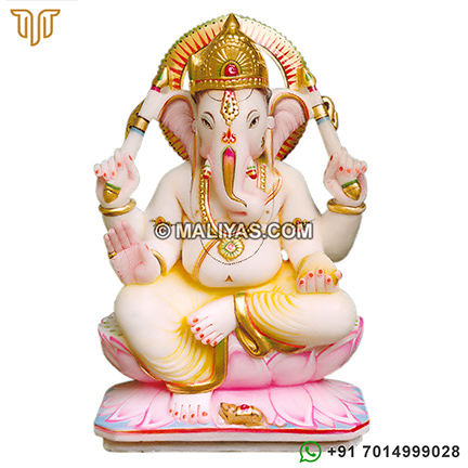 Beautiful Marble Ganesha Statue