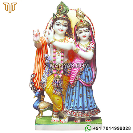 Beautiful Radha Krishna Murthi From Marble