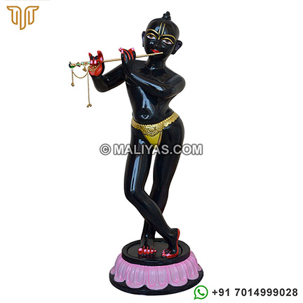 Black Marble Iskcon Krishna Murti