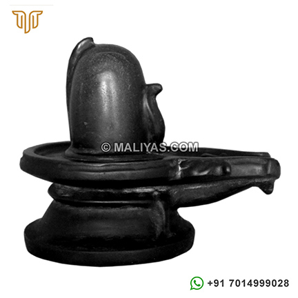 Black Marble Shiv Ling Murti 