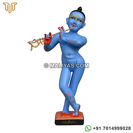 Blue wash Premium quality Iskcon marble Krishna moorti