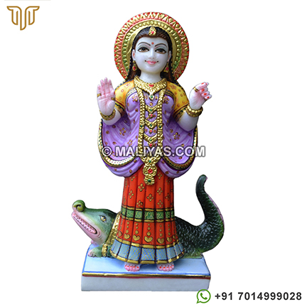 Colourfull Marble Khodiyar Maa Murti