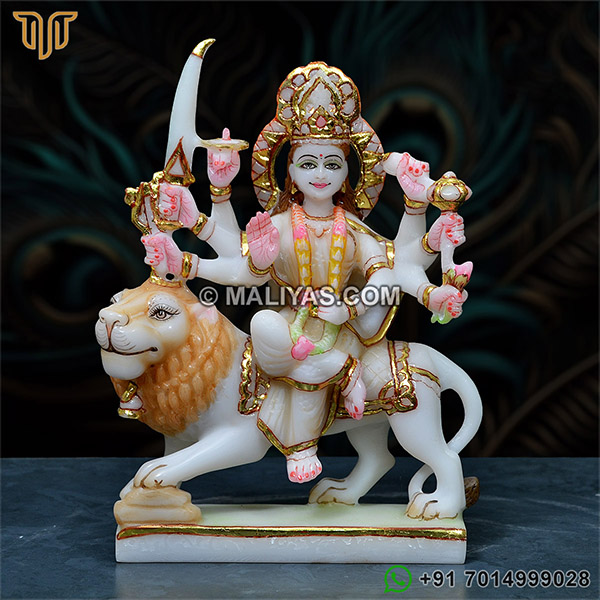 Cultured marble Durga Mata Statue