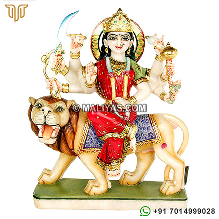 Durga Ji Statue from Makrana Marble