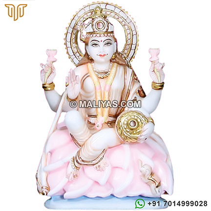 Exclusively Designed Marble Lakshmi Statue