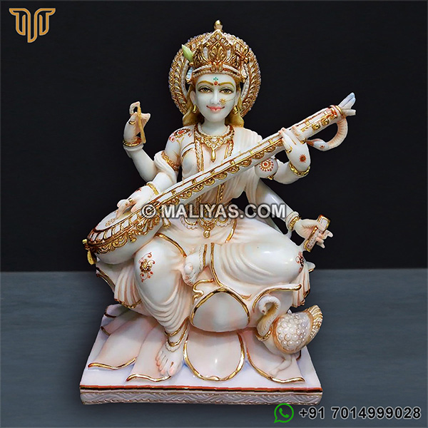 Fiber Saraswati Statue